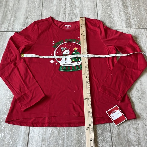 Holiday Time graphic tee red long sleeves shirt for kids size XXL - Picture 2 of 8
